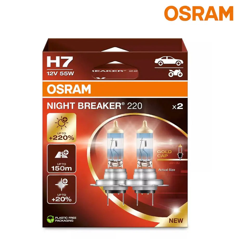 Osram Night Breaker 220 H7 Bulb Set