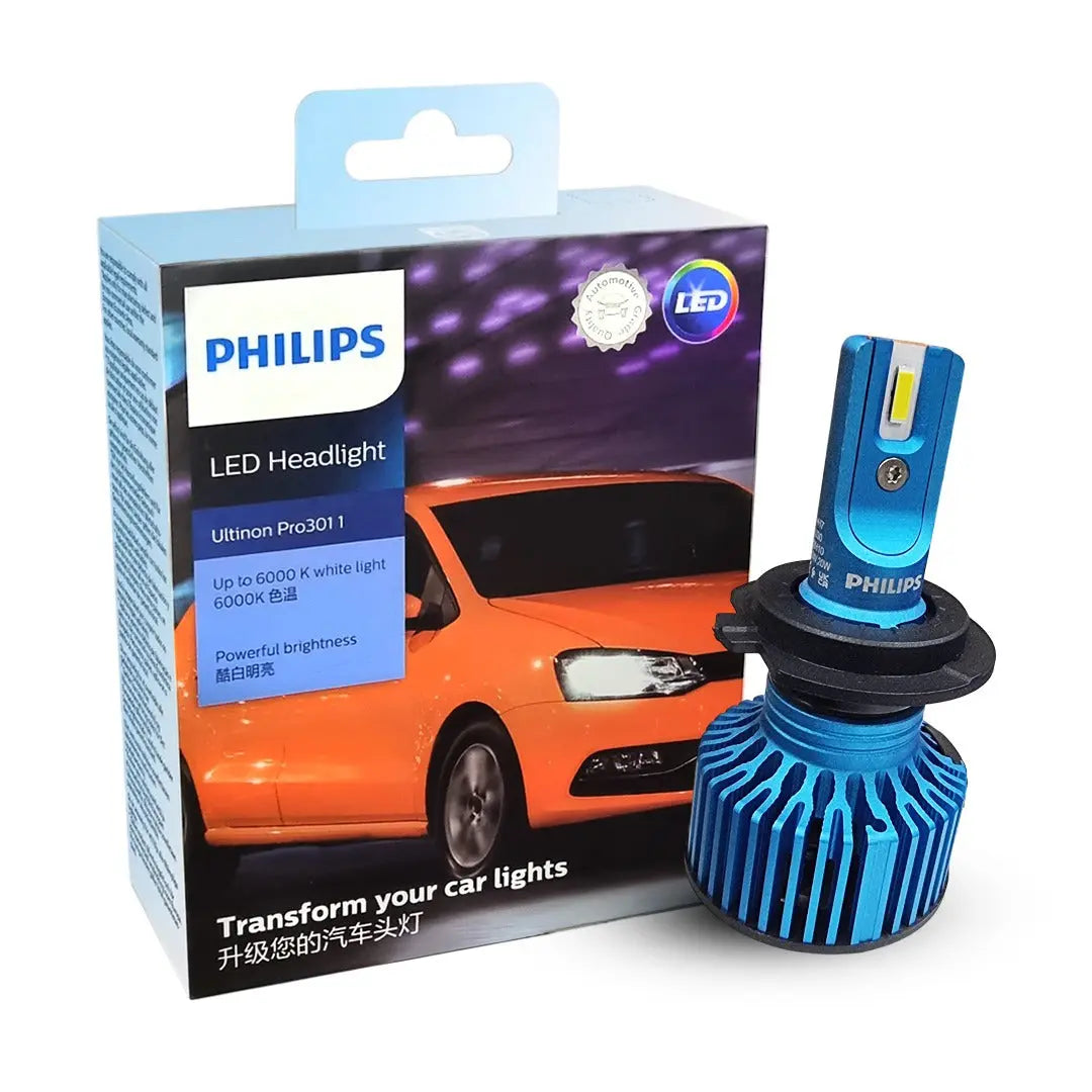 Philips LED Ultinon Pro3011 H7 Headlight Bulb Kit