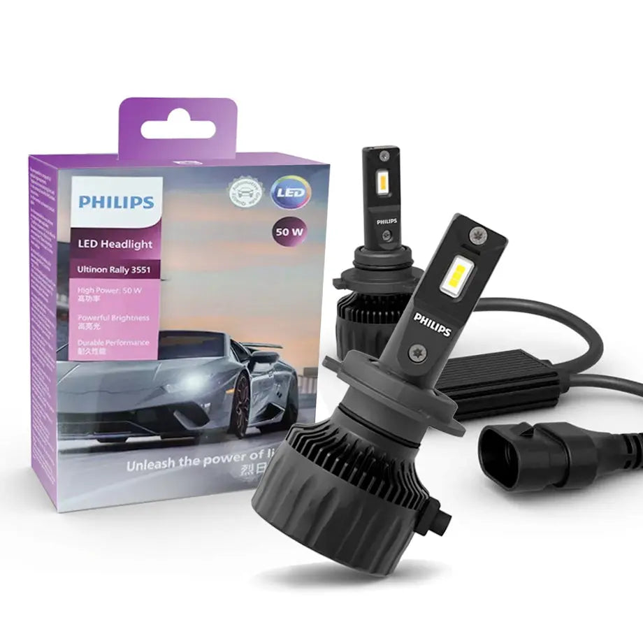 Philips Ultinon Rally 3551 - HB3 LED Headlight Bulb Kit