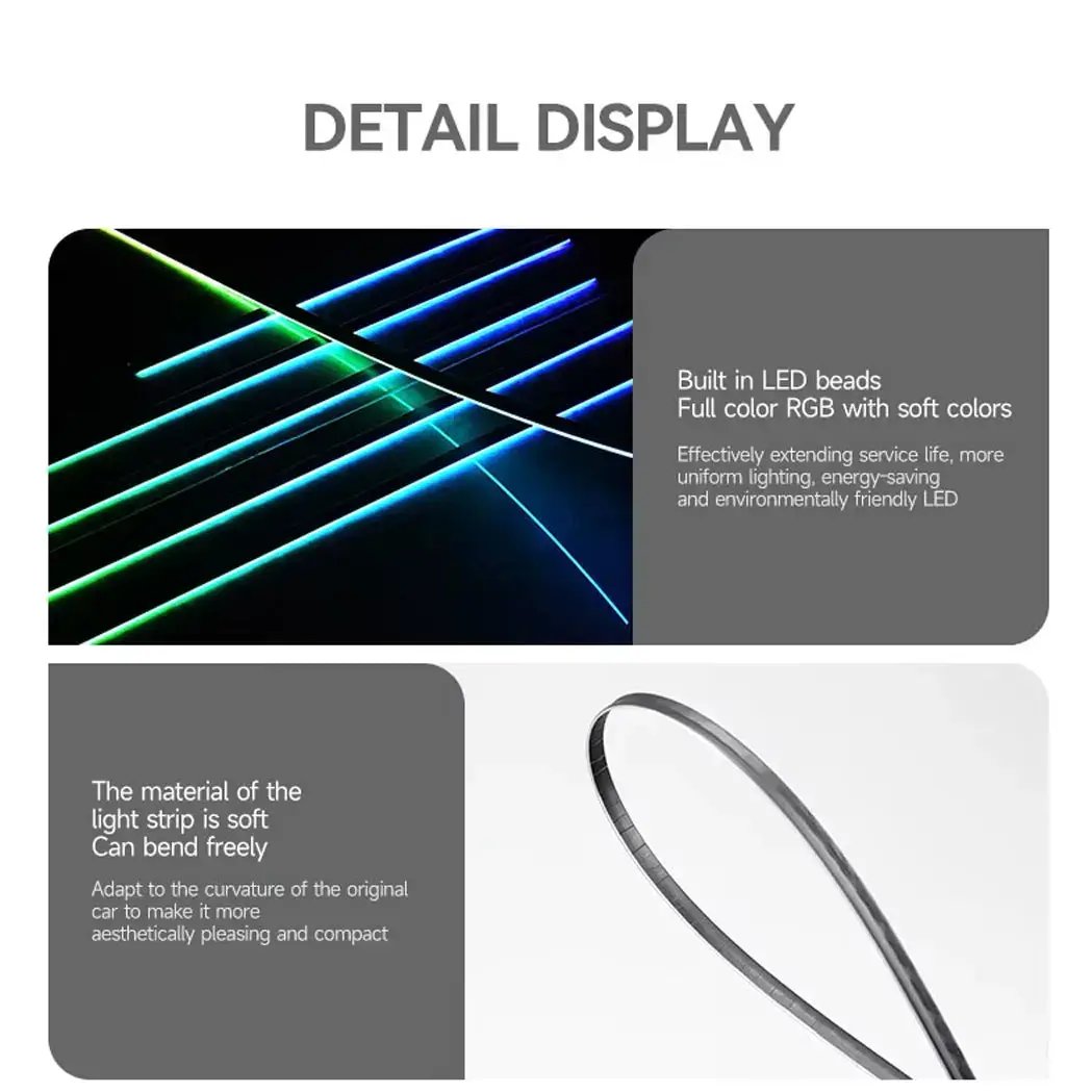 ProGlow Car Interior RGB Ambient Lighting Kit - App Controlled