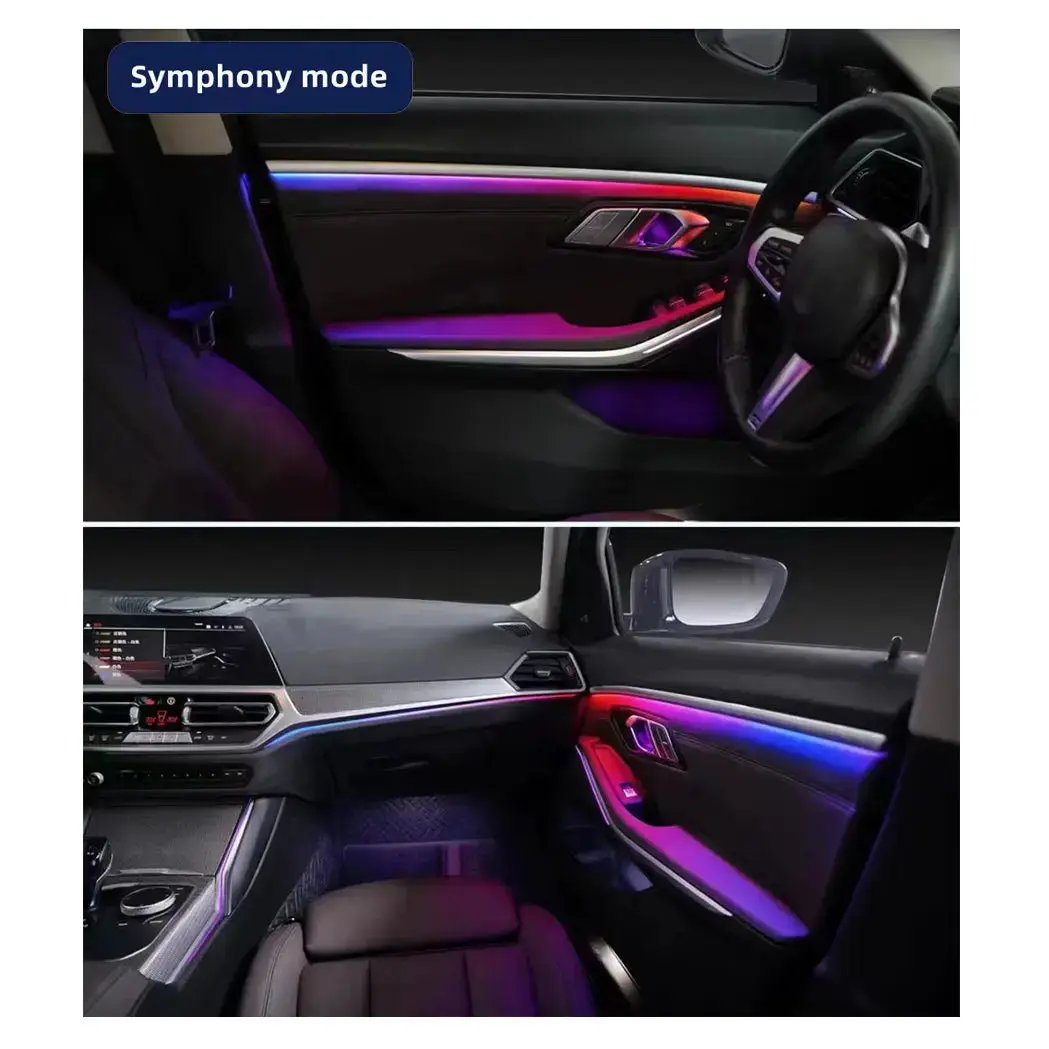 ProGlow Car Interior RGB Ambient Lighting Kit - App Controlled