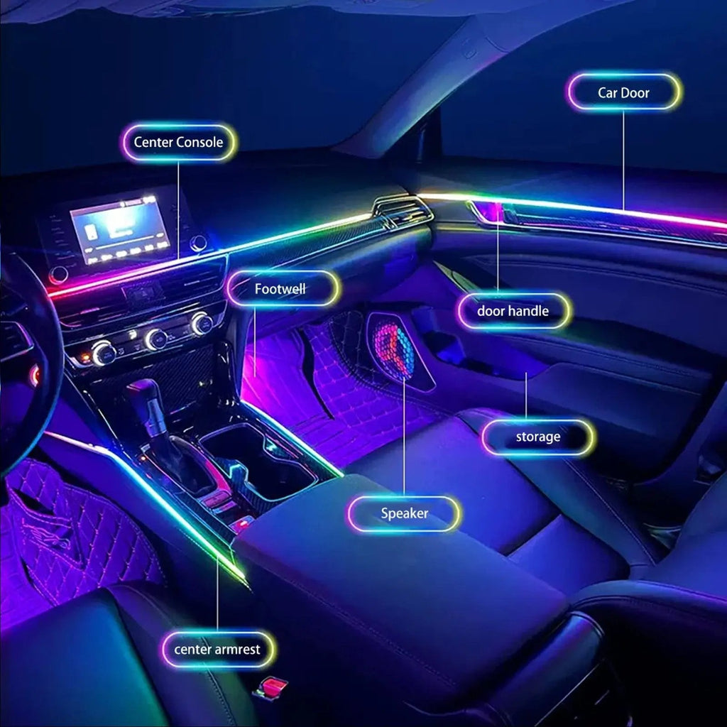 ProGlow Car Interior RGB Ambient Lighting Kit - App Controlled