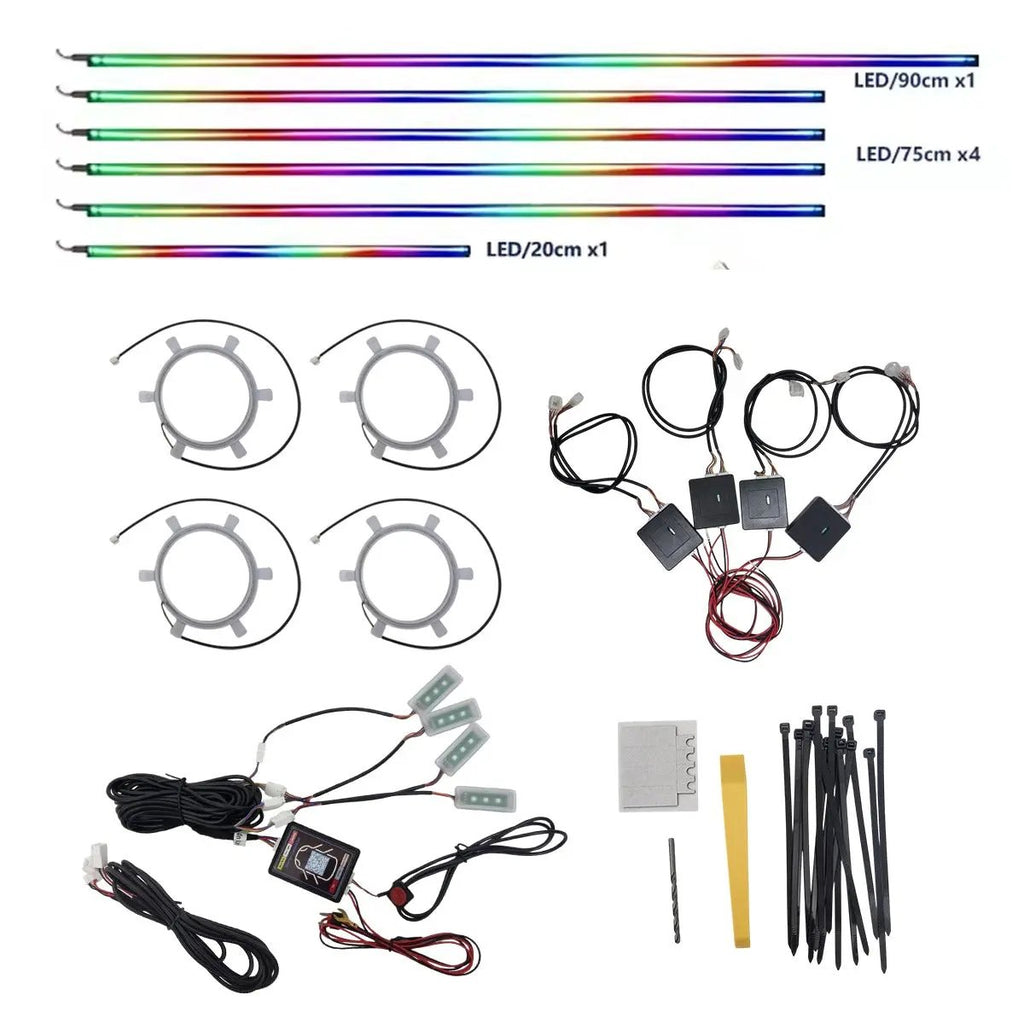 ProGlow Car Interior RGB Ambient Lighting Kit - App Controlled