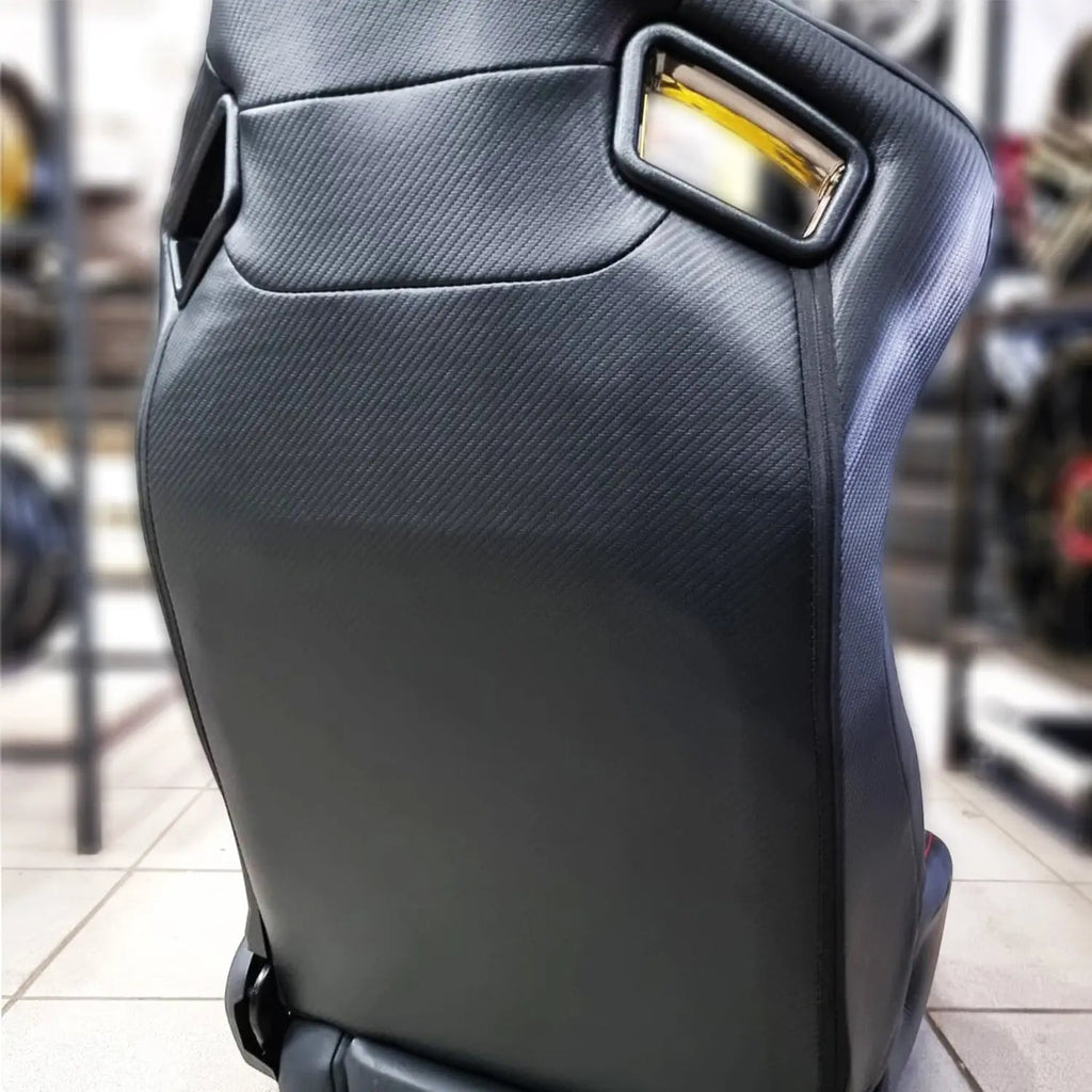 Reclinable Hybrid Wingback Racing Seats PVC (Pair)