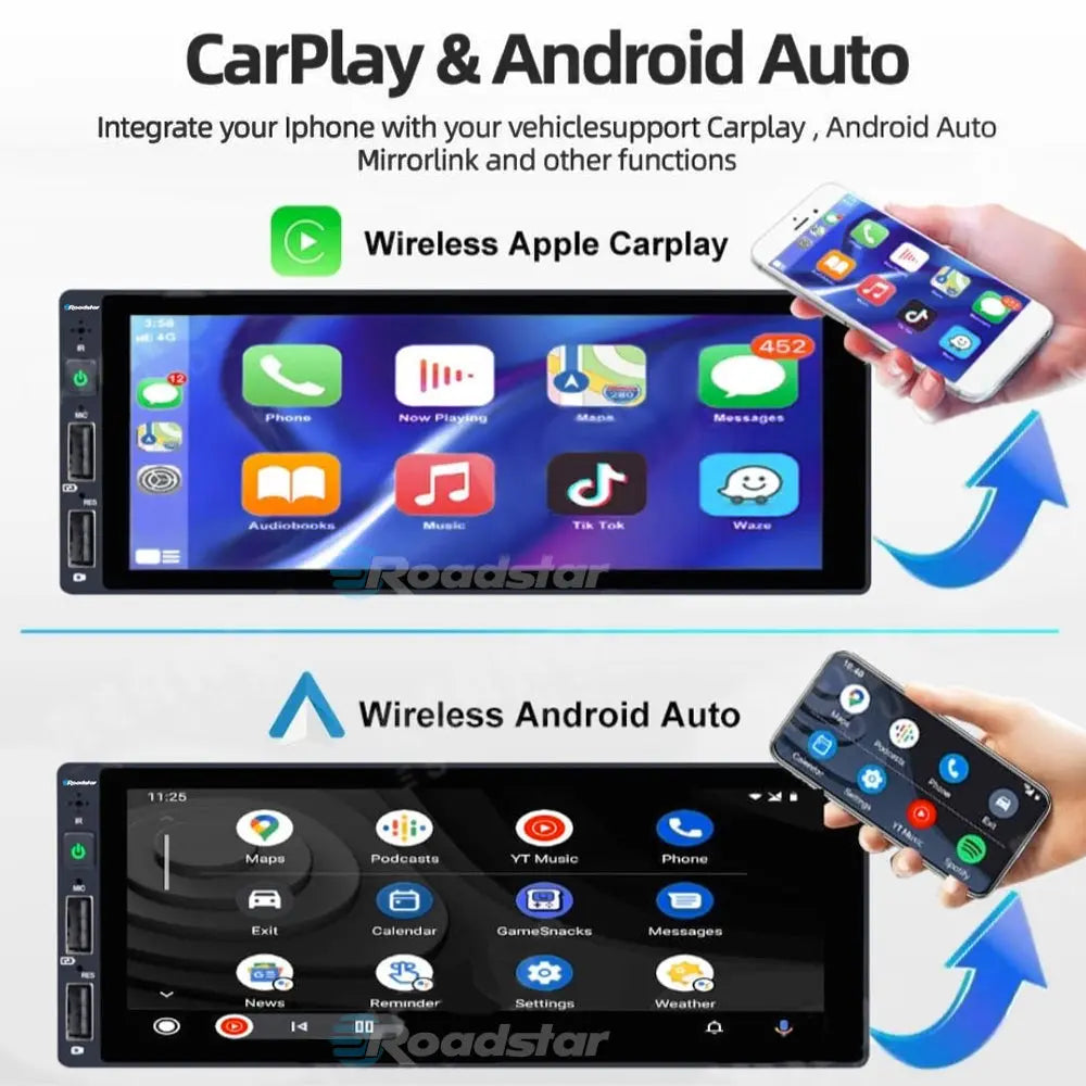 Roadstar 6.8" Single Din Android / MP5 Player