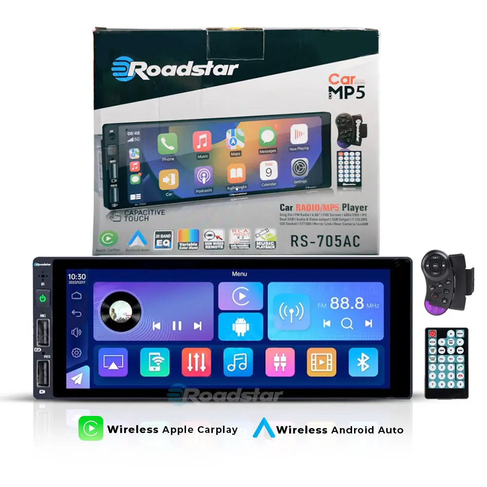 Roadstar 6.8" Single Din Android / MP5 Player