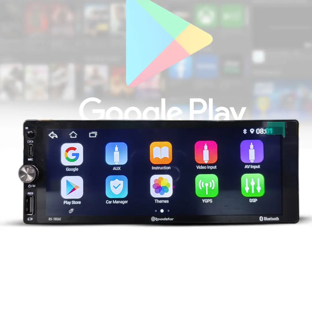 Roadstar 6.8" Single Din Android / MP5 Player With Android Auto & Apple Car Play