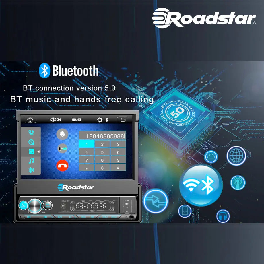Roadstar 7 Inch Multimedia Manual In-Dash System