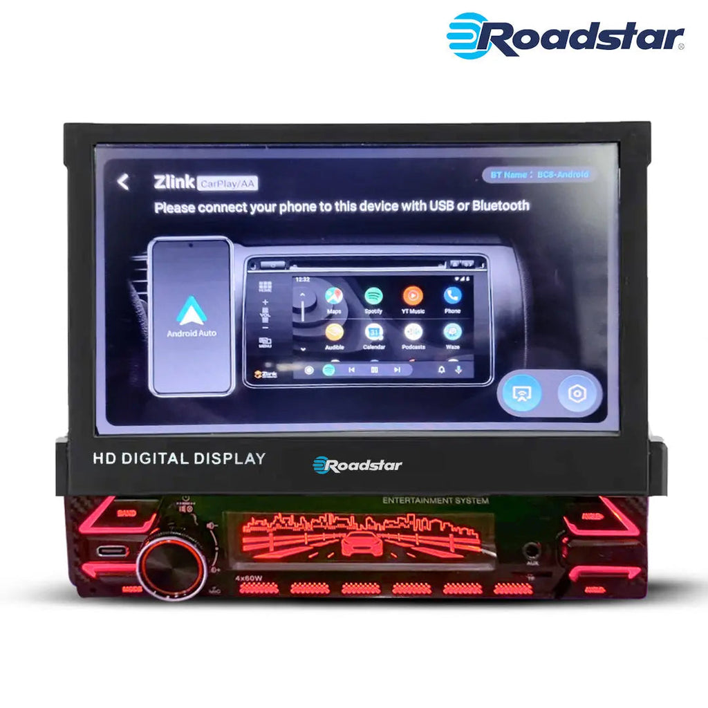 Roadstar 7 Inch Multimedia Automatic In-Dash System With Apple Carplay & Android Auto