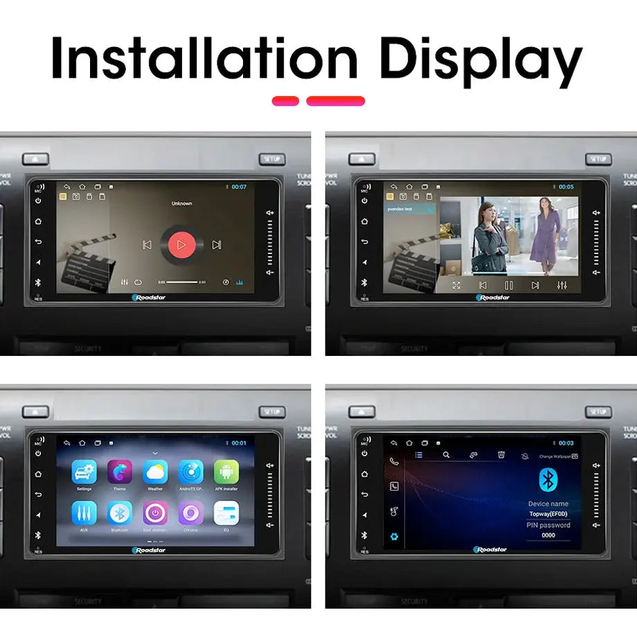 Roadstar - 7 Inch Toyota Android Multimedia Unit With Apple Airplay & Android Auto