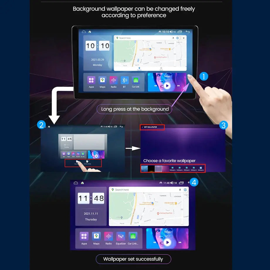 Roadstar - 9 Inch VW Android Multimedia Unit With Voice Command