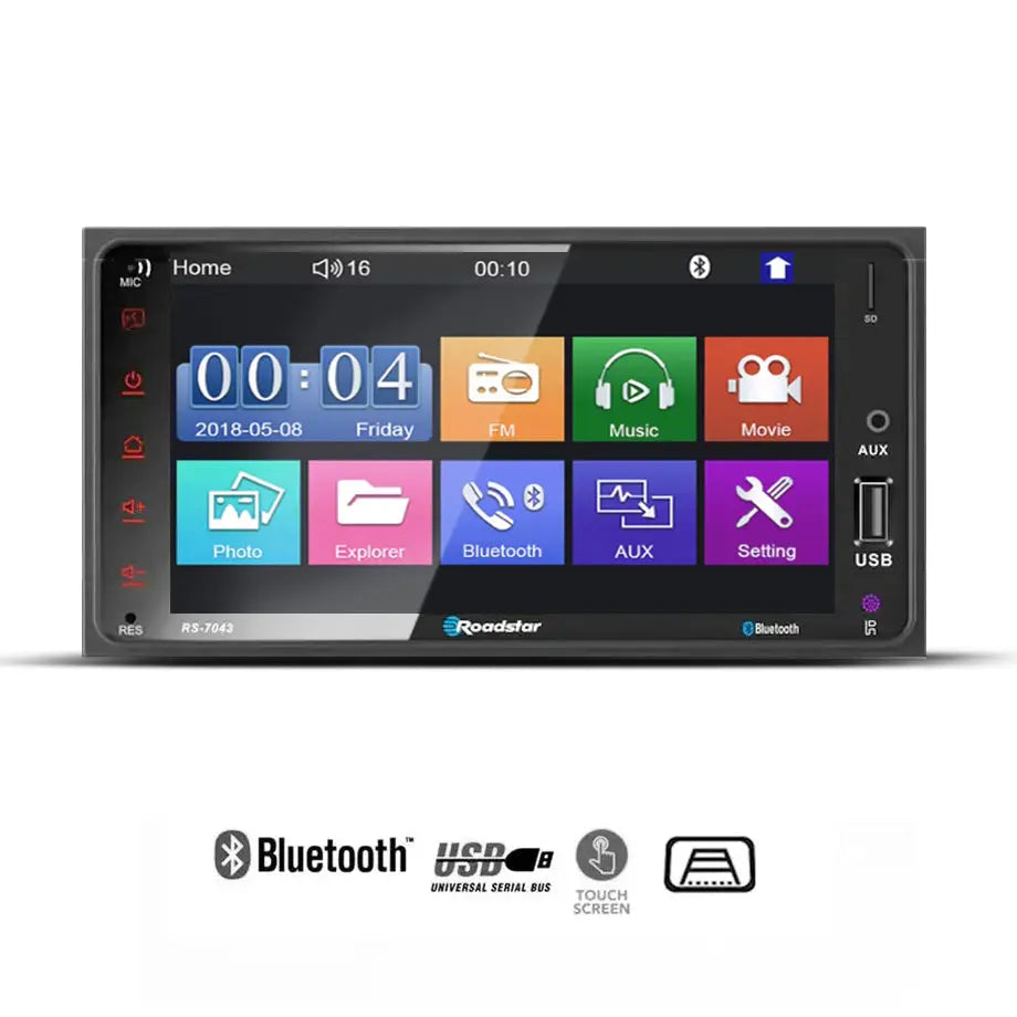 Roadstar RS-7043 - 7 Inch Toyota MP5 Multimedia Bluetooth Unit