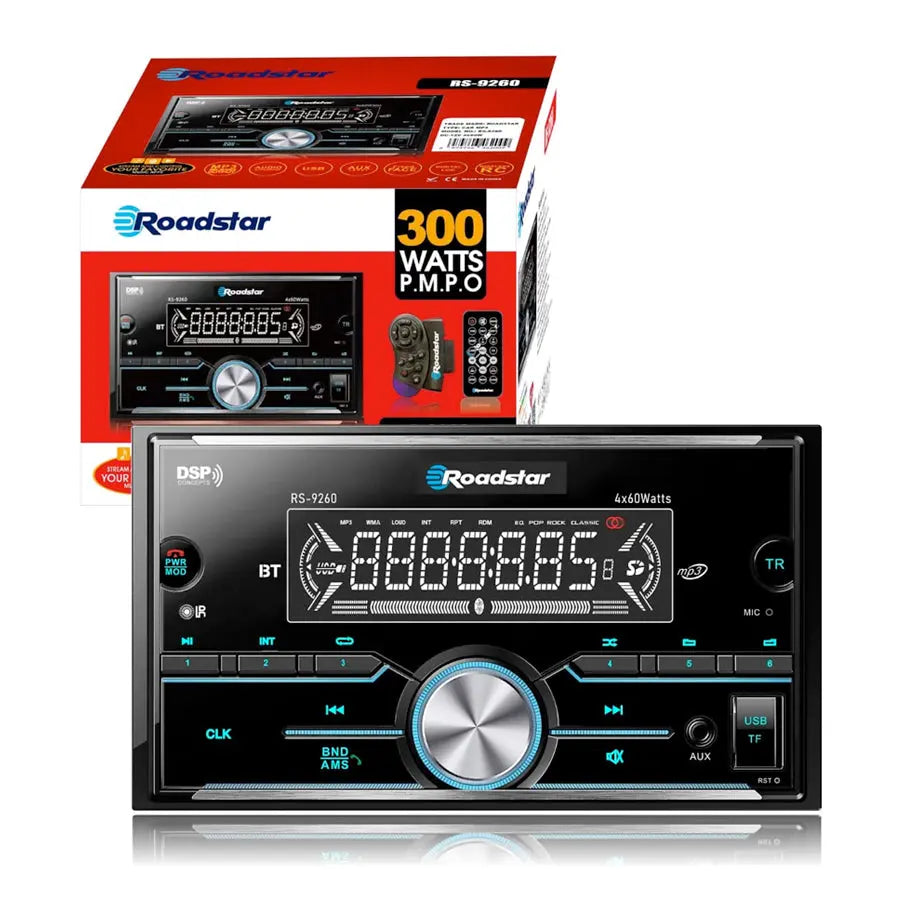 Roadstar RS-9260 Double-Din Media Player With Bluetooth & USB