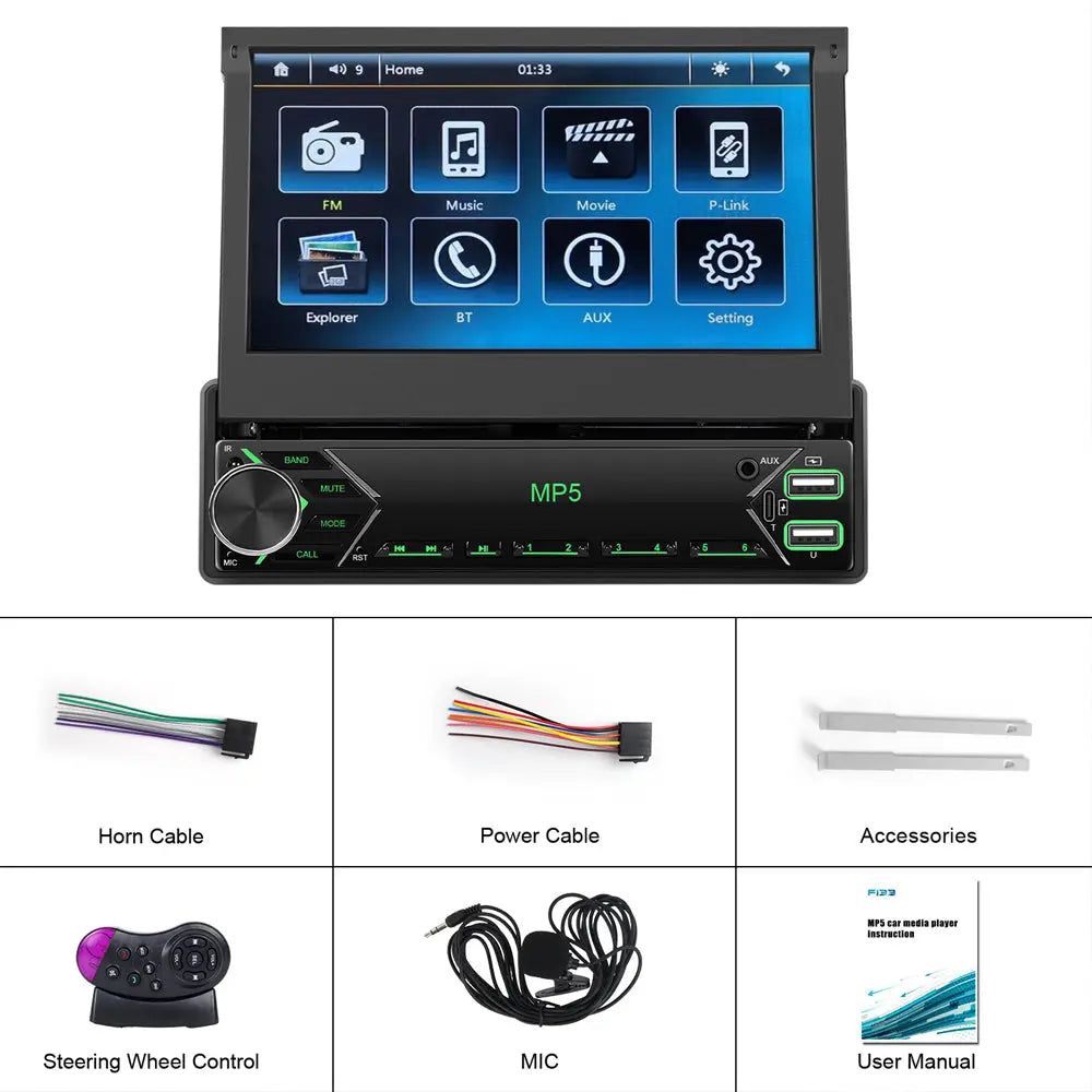 Roadstar MX3834 - 7 Inch Multimedia Manual In-Dash System