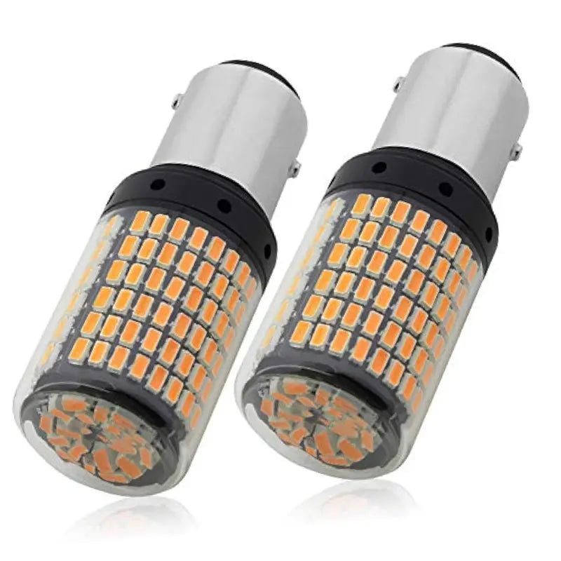 Single Contact 144 LED Bulbs – Orange (pair)