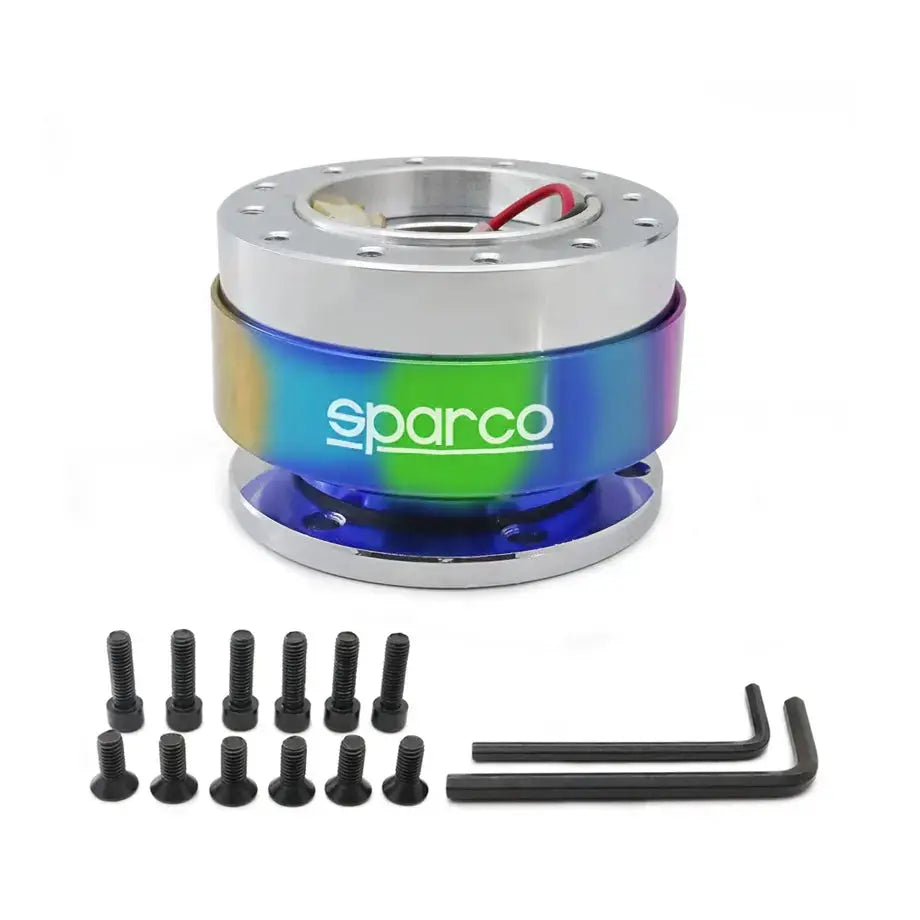 Sparco Quick Release Steering Wheel Hub Kit (Neo Chrome)