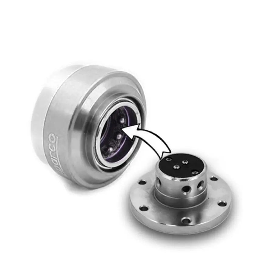 Sparco Quick Release Steering Wheel Hub Kit (Silver)