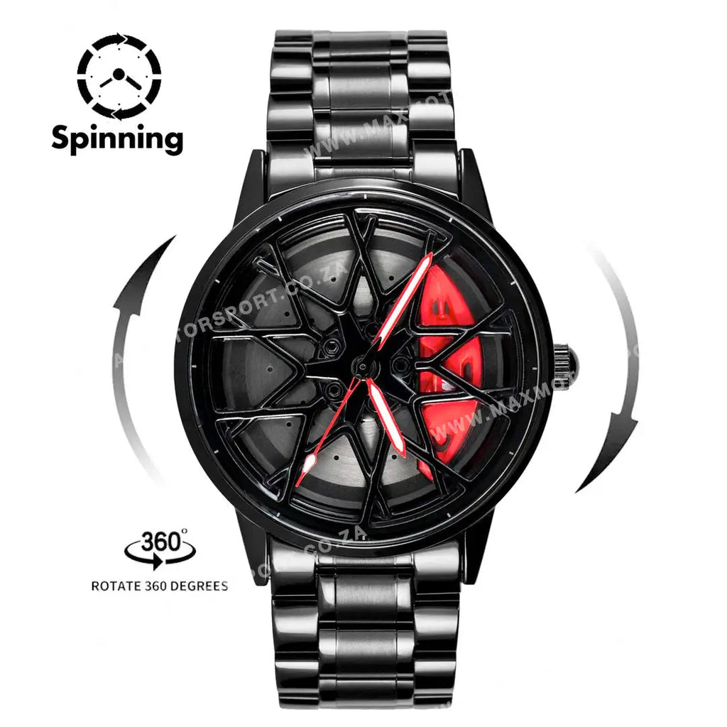 Sports Car Rim Wheel Watch - BM M8 Spinning Face
