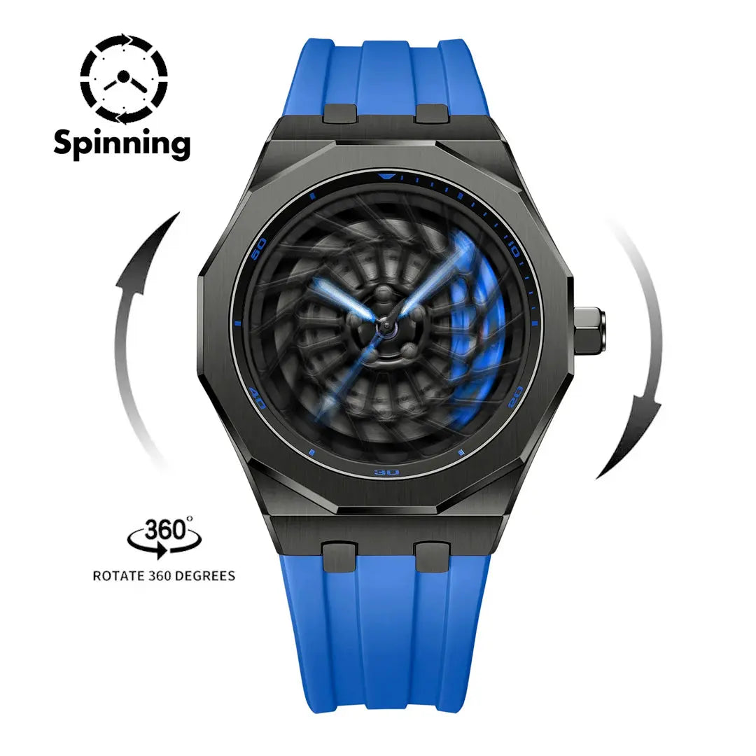 Sports Car Rim Wheel Watch - BM i8 Spinning Face