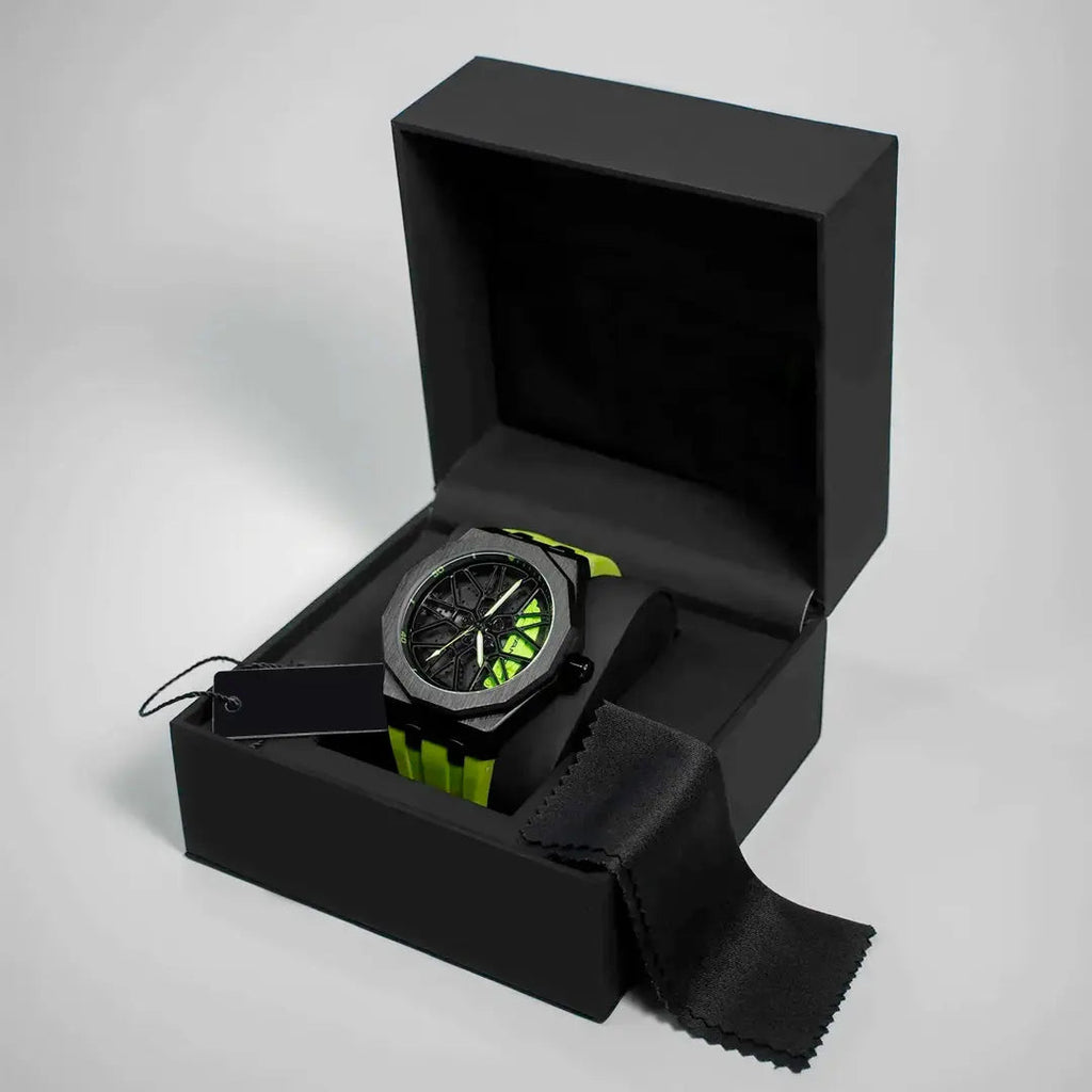 Sports Car Rim Wheel Watch - Benz G55 Spinning Face
