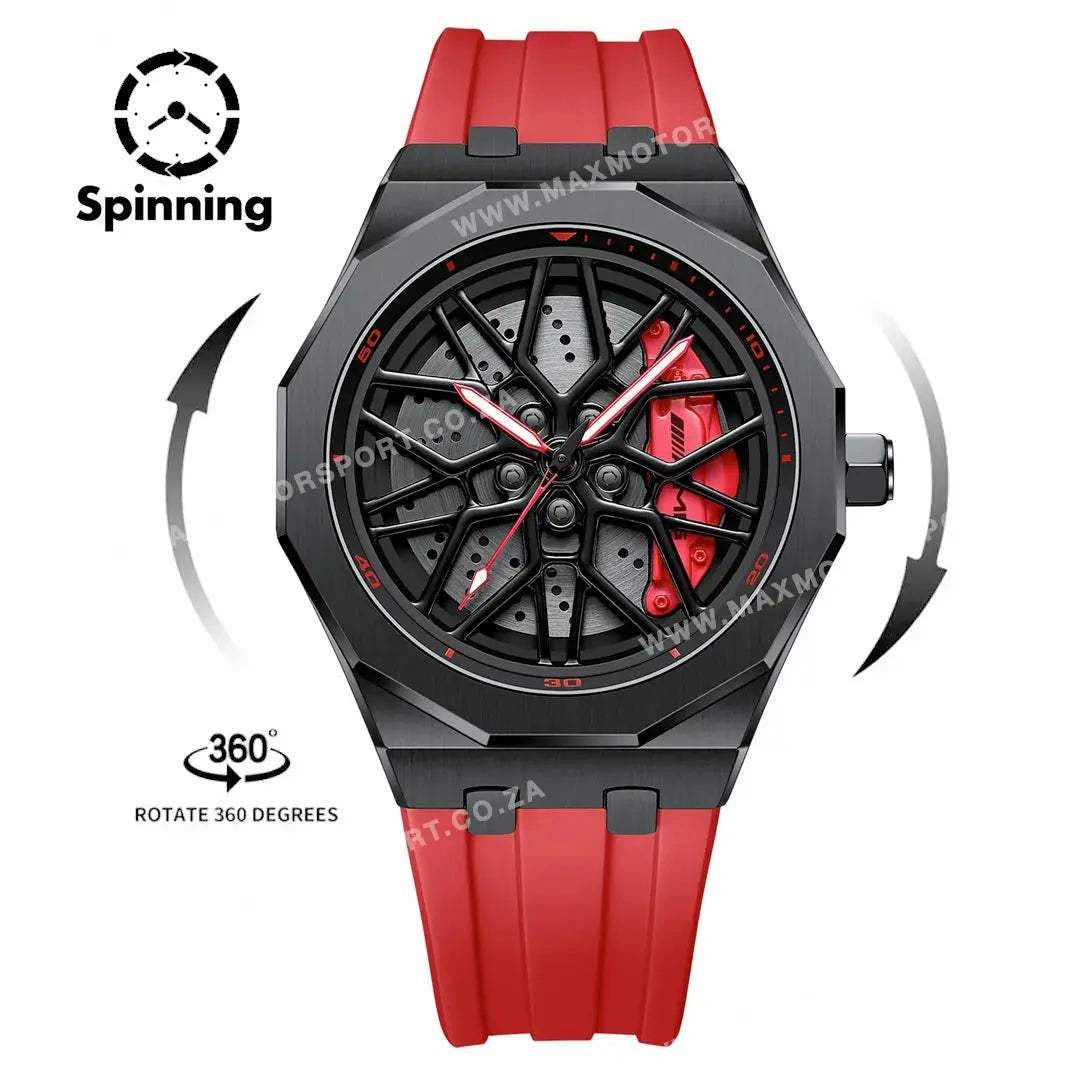 Sports Car Rim Wheel Watch - Benz G55 Spinning Face