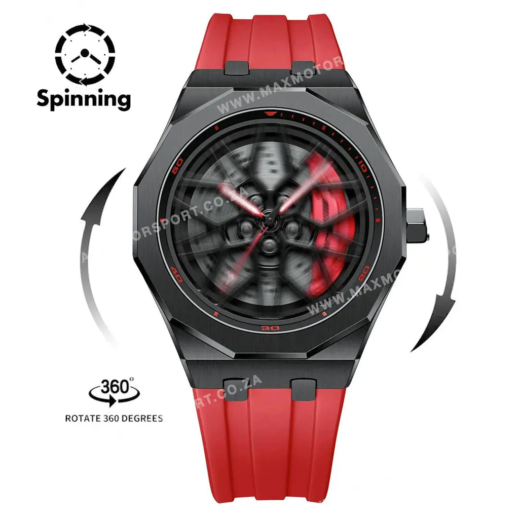 Sports Car Rim Wheel Watch - Benz G55 Spinning Face
