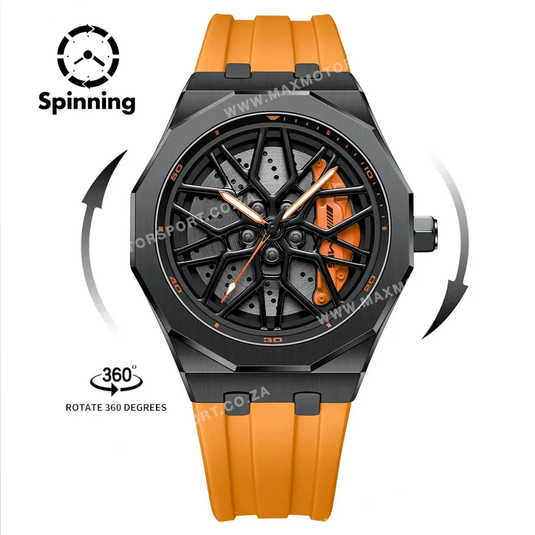 Sports Car Rim Wheel Watch - Benz G55 Spinning Face