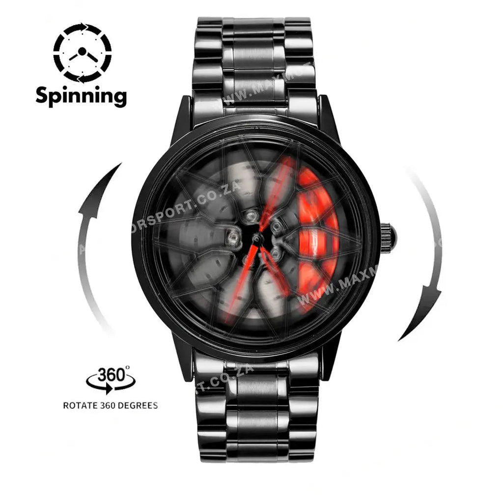 Sports Car Rim Wheel Watch - Benz G63 Spinning Face