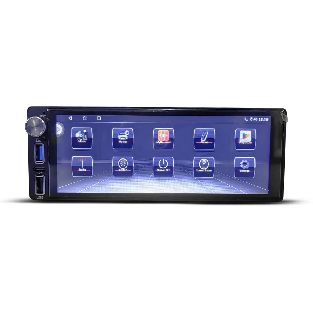 Star Sound SS-AN-6960BTAC 6.8" Single Din Android Media Player With Apple Car Play & Android Auto