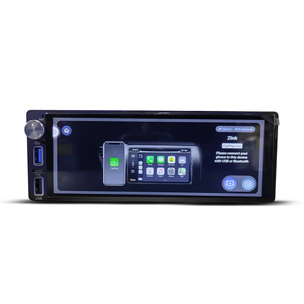 Star Sound SS-AN-6960BTAC 6.8" Single Din Android Media Player With Apple Car Play & Android Auto