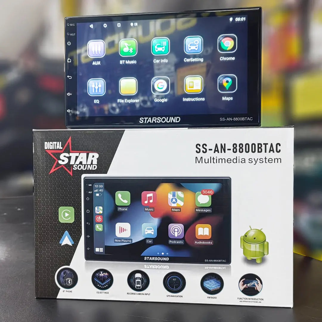 Star Sound SS-AN-8800BTAC 7 Inch Android Multi-Media System With Android Auto & Apple Car Play