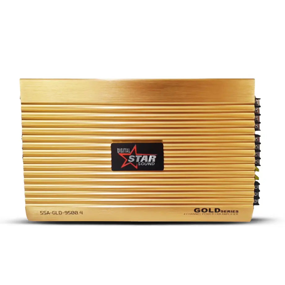 Star Sound SSA-GLD-9500.4 Gold Series 4-Channel Amplifier (9500W)