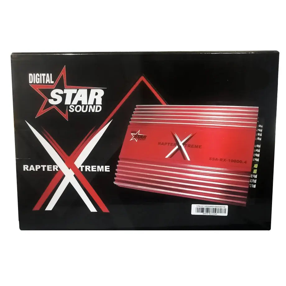 Star Sound SSA-RX-10000.4 Rapter Xtreme 4-Channel Amplifier (10000W)
