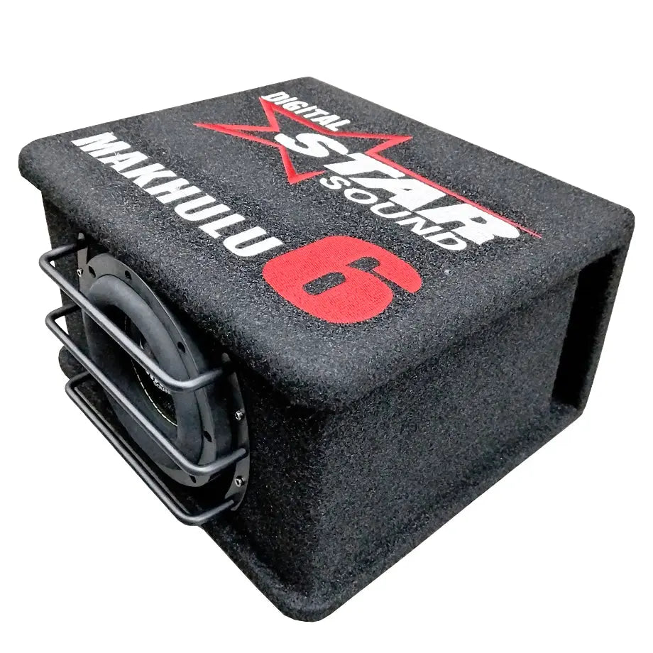 Star Sound SSW-MK-6000A Makhulu Series 6.5″ Compact Subwoofer Enclosure with Built-In Amplifier - 300W RMS