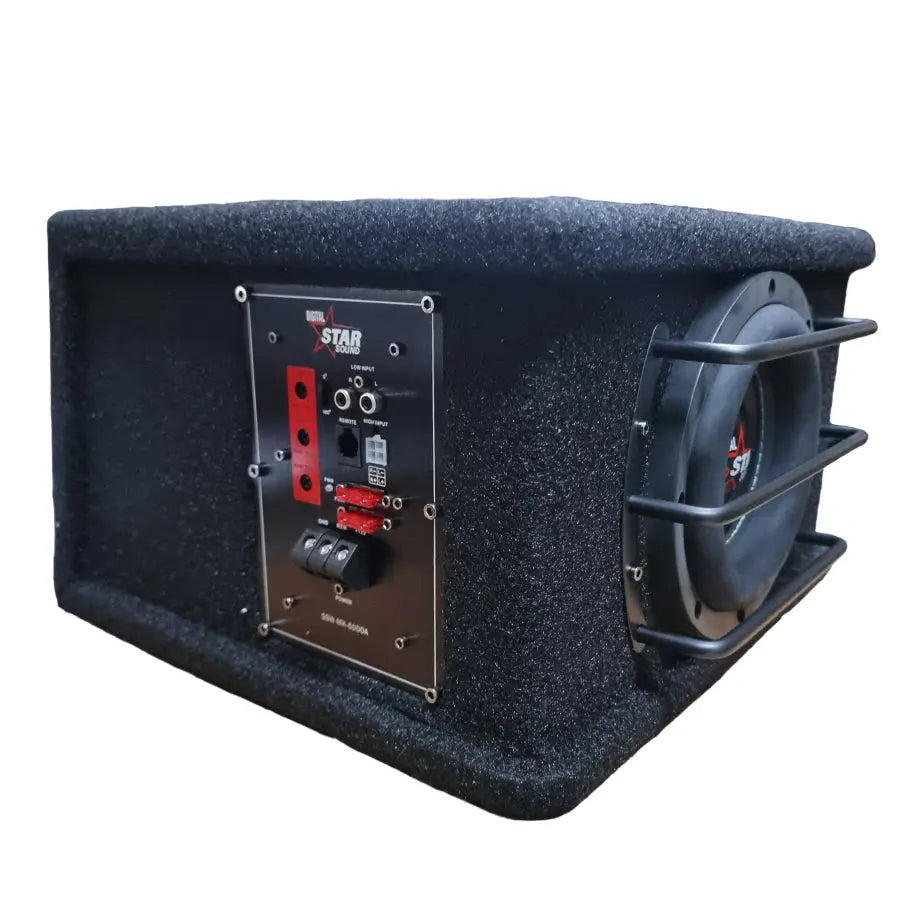 Star Sound SSW-MK-6000A Makhulu Series 6.5″ Compact Subwoofer Enclosure with Built-In Amplifier - 300W RMS