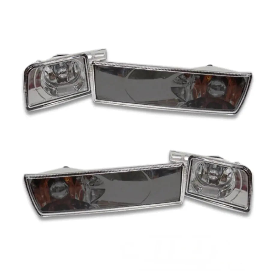Suitable To Fit - VW Golf 3 / Jetta 3 Crystal Black Front Bumper Indicator With Foglight