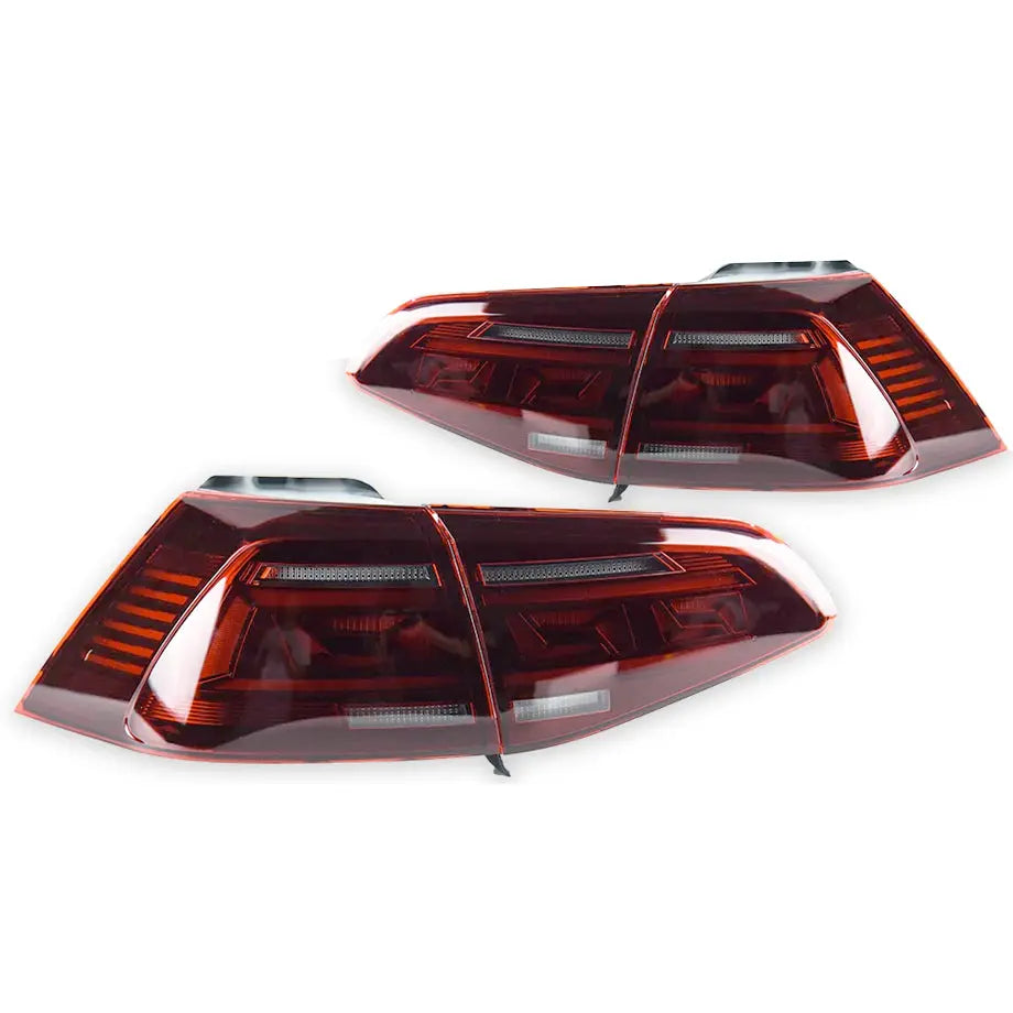 Suitable To Fit - VW Golf 7 / 7.5 IQ Style Smoked Red LED Sequential Taillights