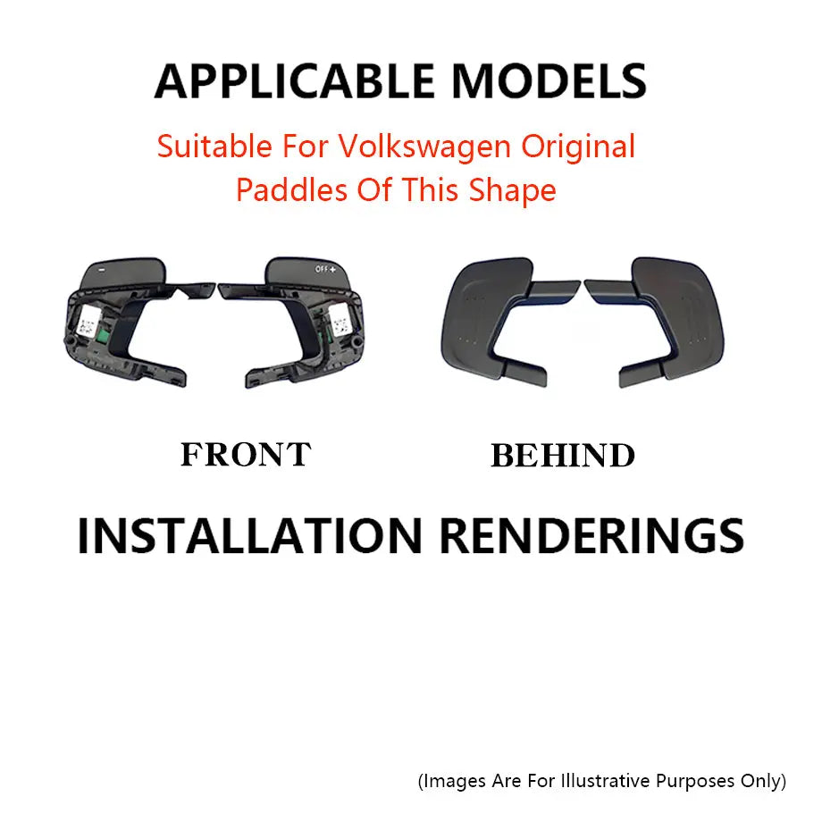 Suitable To Fit - VW Polo 8 AW GTI Aluminium Paddle Shift Extensions