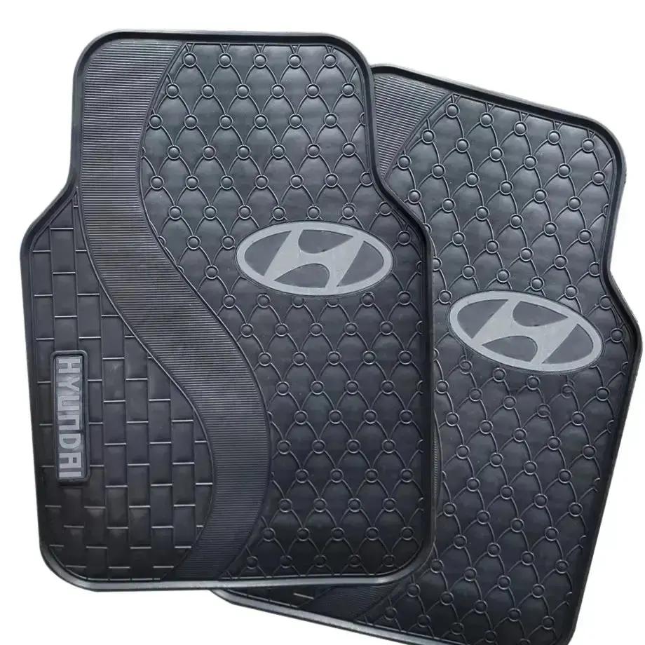 Suitable To Fit - Hyundai 5-Piece Rubber Car Mats (Grey)