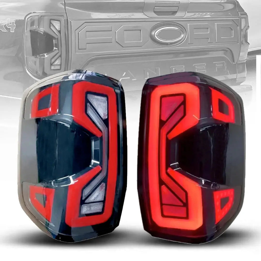 Suitable To Fit - Ranger Next Gen (22-On) Smoked Black Raptor Style LED Tailights