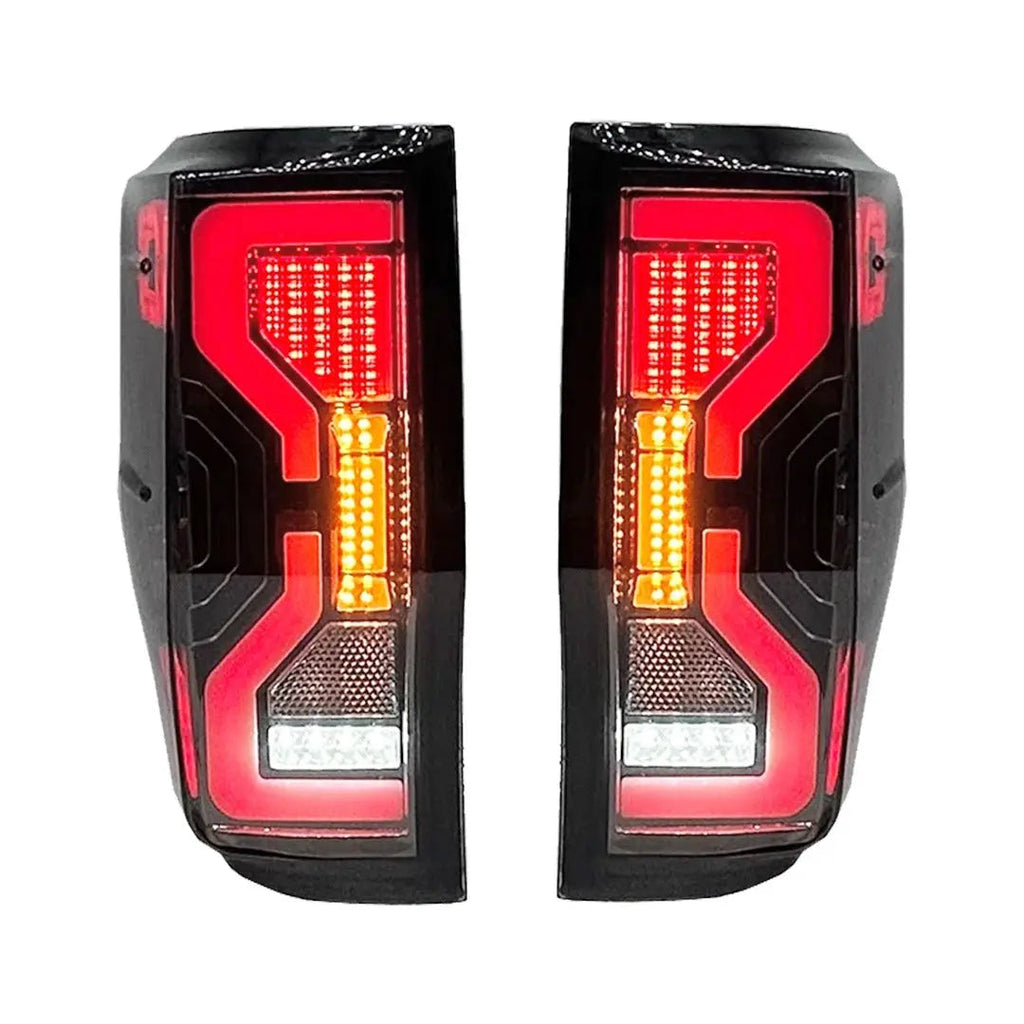 Suitable To Fit -  Ranger T6/T7/T8 (12-22) Next Gen Raptor Style Smoked Black LED Taillights