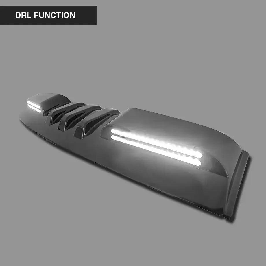 Suitable To Fit - Toyota Hilux (15-On) Gloss Black Dual Function DRL LED Roof Spoiler Light