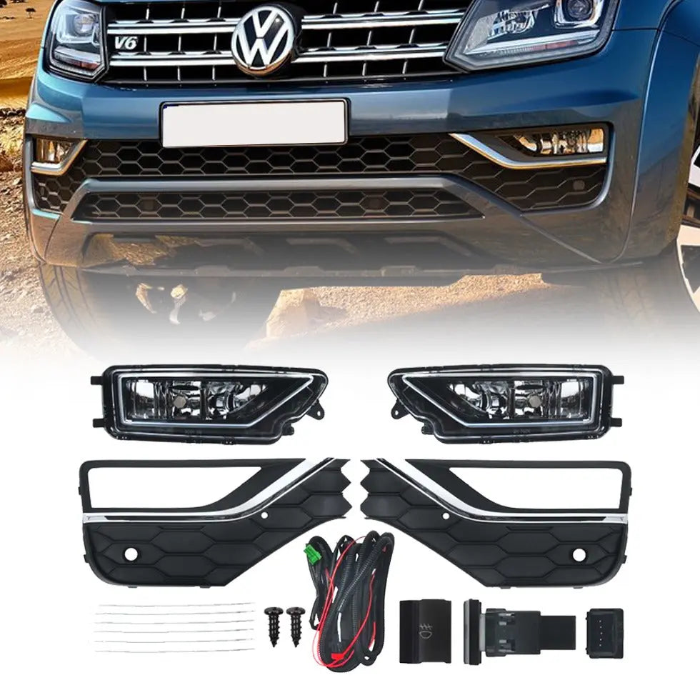 Suitable To Fit - VW Amarok (17-22) OEM Style Fog Lamps & Covers