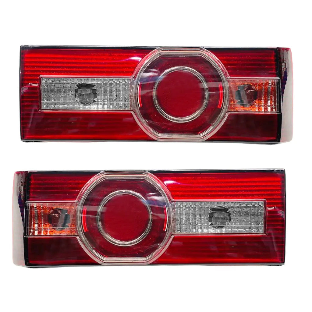 Suitable To Fit - VW Golf 1 VeloCiti Style Crystal Taillights With Chrome Ring