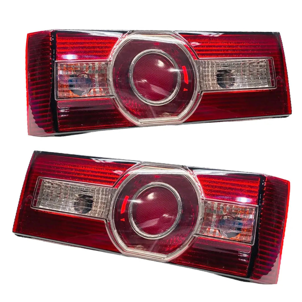 Suitable To Fit - VW Golf 1 VeloCiti Style Crystal Taillights With Chrome Ring