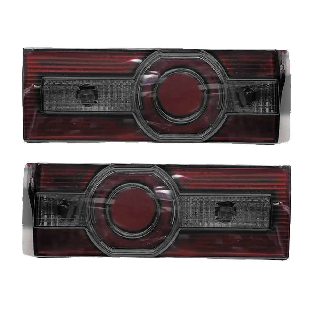 Suitable To Fit - VW Golf 1 VeloCiti Style Smoked Crystal Taillights With Chrome Ring