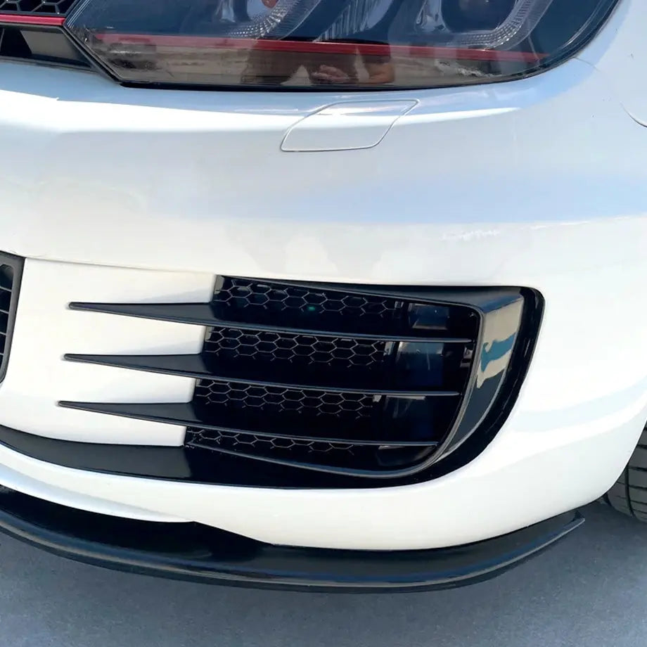 Suitable To Fit - VW Golf 6 Gloss Black Fog Covers (Pair)