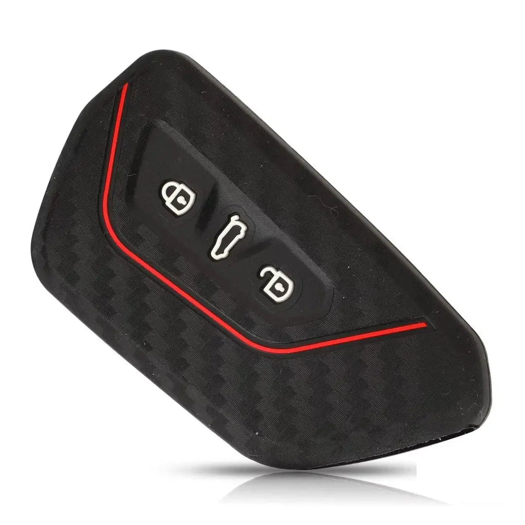 Suitable To Fit- VW Golf 8 Soft Shell Carbon Look Key Case Cover