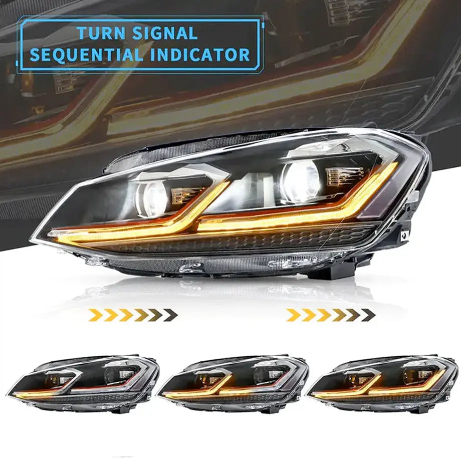 Suitable To Fit - VW Golf MK7 - Golf 7.5 GTI Style Upgrade Headlight