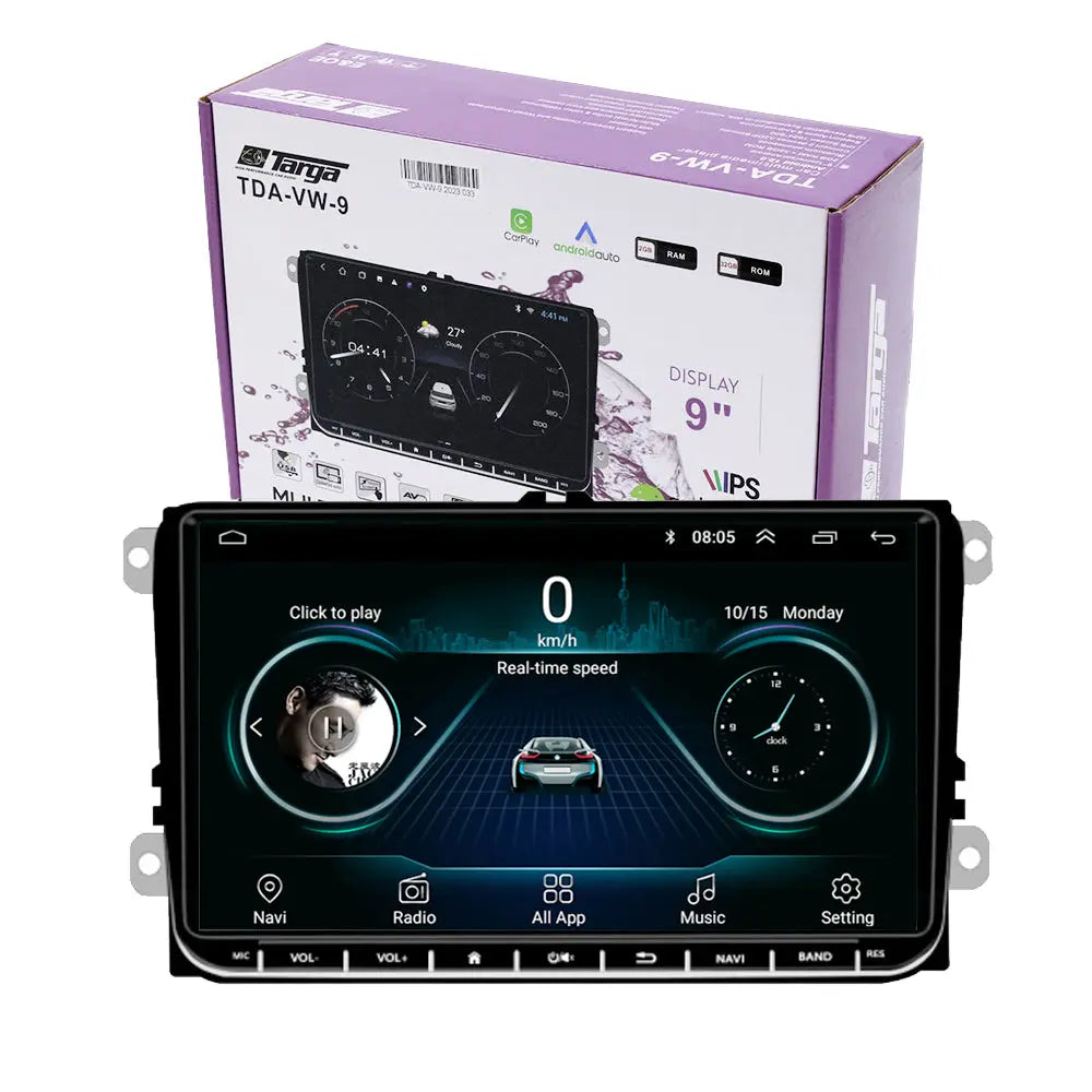 Targa TDA-VW9 - 9 Inch VW Android Multimedia Unit With Apple Carplay & Android Auto